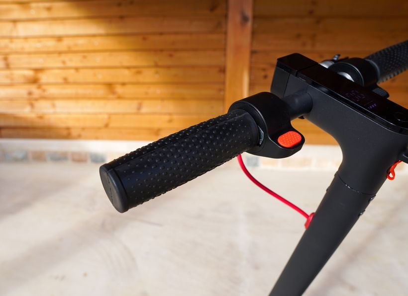 Left Side of Hiboy S2 Pro Handlebars