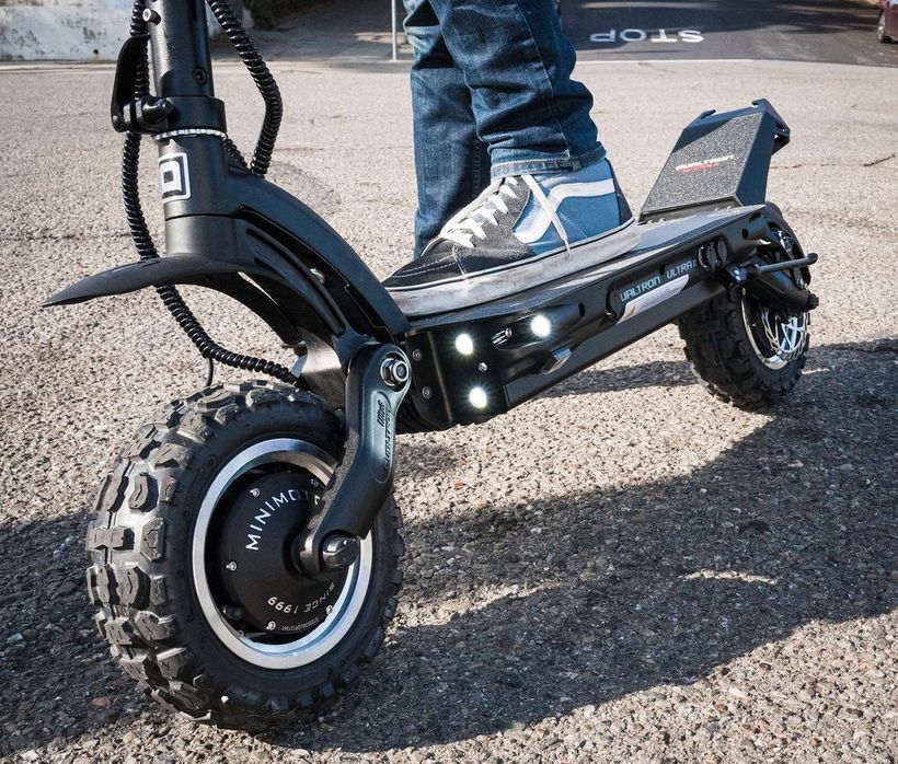 Dualtron Ultra 2 Front Button Lights and Swingarm Suspension