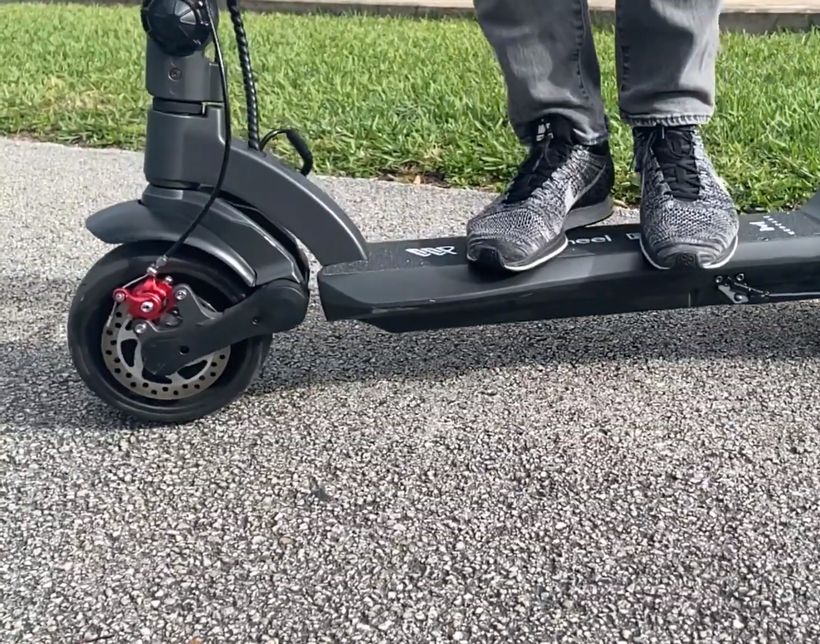 Standing on the WideWheel Pro