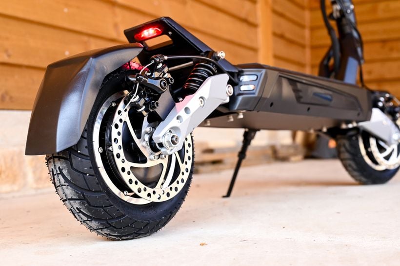 Apollo Phantom Rear Fender, Disc Brake, Swingarm, and Kickplate