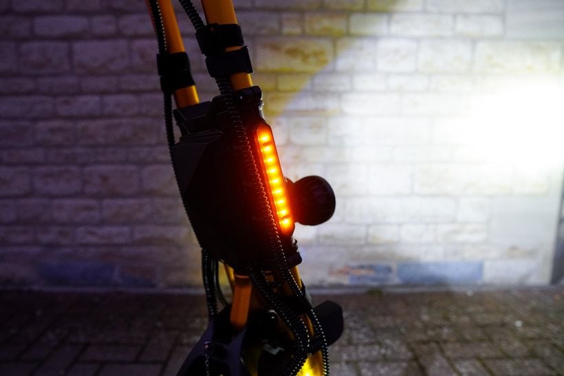 Wolf King GT Turn Signals at Night