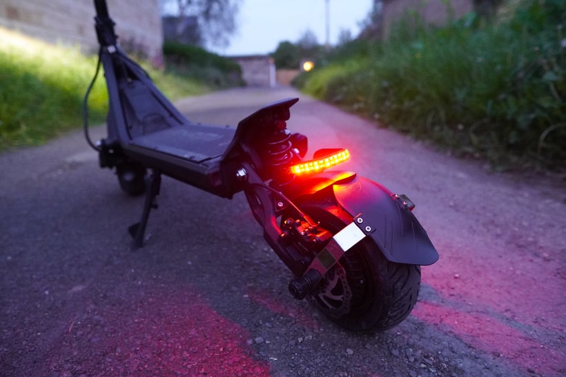 Close Up of NAMI Klima Taillight at Night