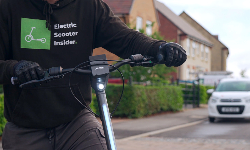Josh Leaning on Apollo Pro Handlebars