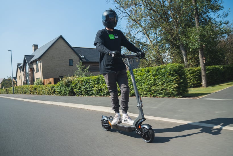 Josh Riding the Apollo City Pro