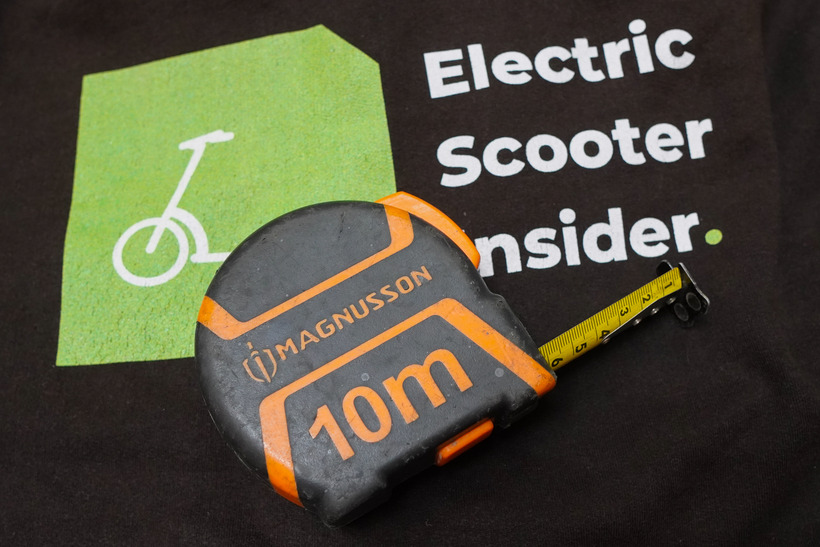 Measuring Tape on Top of Electric Scooter Insider Hoodie